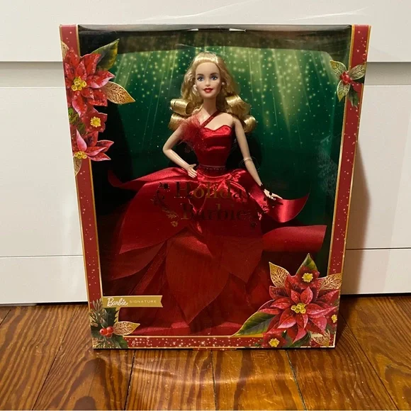 2022 Holiday Barbie Doll with Blonde Hair - Picture 8 of 8